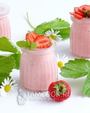 Клубнично-зефирный мусс