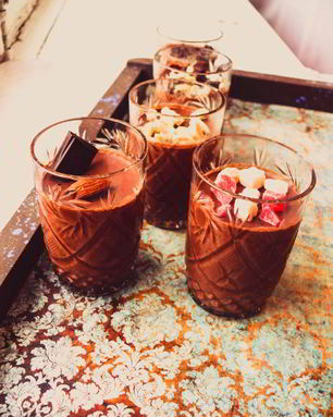 Мусс из горького шоколада