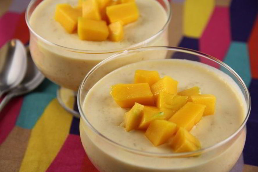 Рецепт мусса из манго со сгущенкой