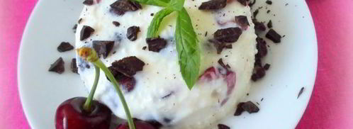 творожный мусс с черешней. Шаг 7