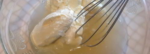 творожный мусс с персиками и киви. Шаг 3