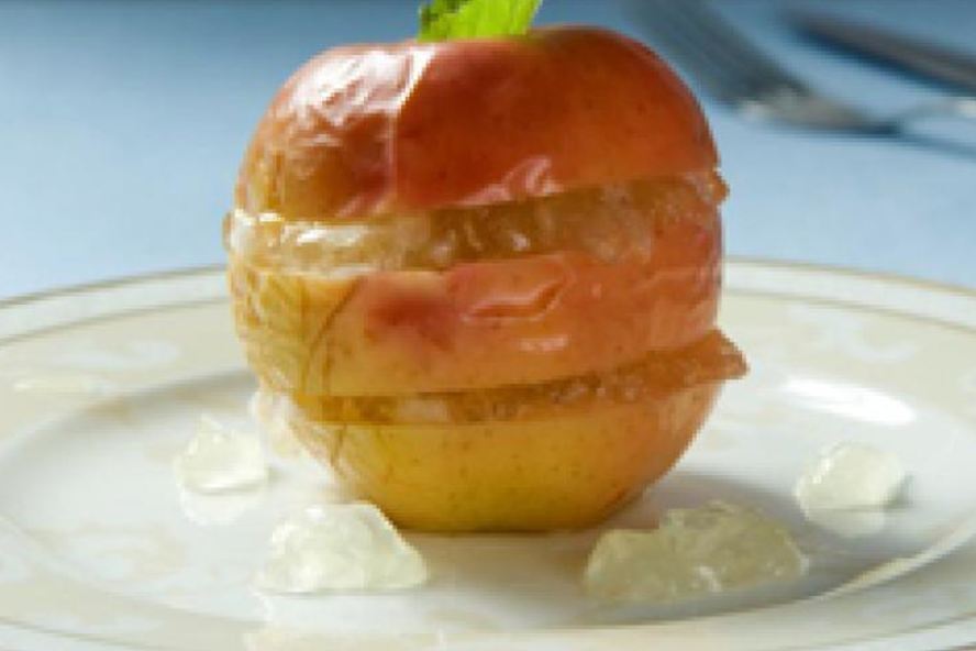 Рецепт яблок с лимонным муссом