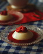 Панна-котта с клубникой