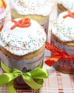 Кулич с изюмом