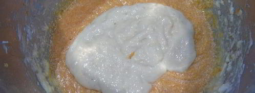 морковный кулич с клюквой. Шаг 8