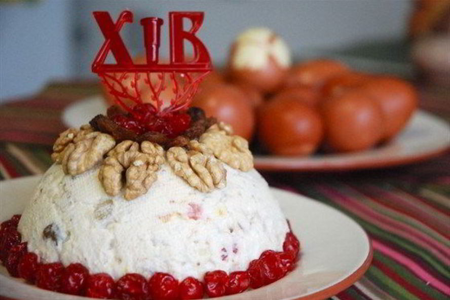 Рецепт пасхи с медом и цукатами