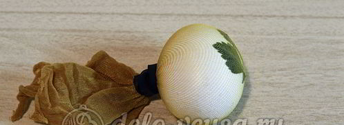 пасхальные яйца с листочками. Шаг 6