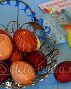 Пасхальные яйца в сетку