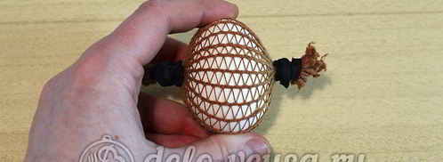 пасхальные яйца в сетку. Шаг 14