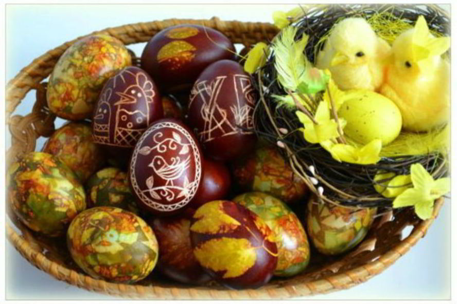 Рецепт пасхальных яиц