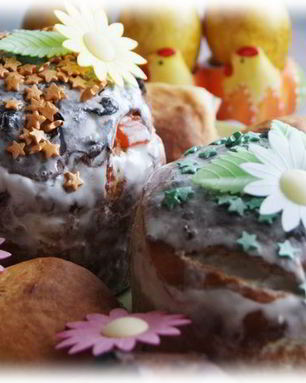 Традиционный кулич на сметане