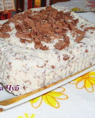 Творожная Пасха без яиц с тертым шоколадом