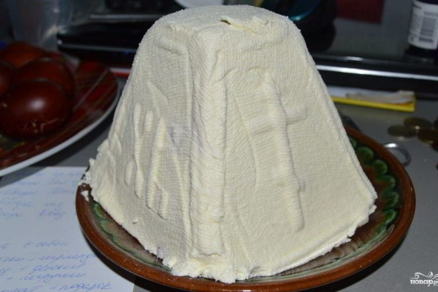 Рецепт творожной пасхи в брикетах