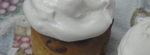 творожный кулич с итальянской меренгой. Шаг 22