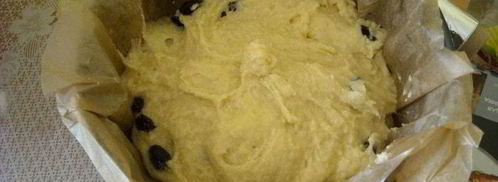 творожный кулич с шоколадной глазурью. Шаг 5