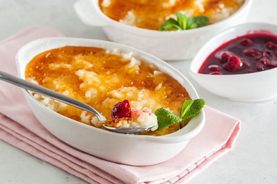 Рецепт пудинга из риса с соевым молоком