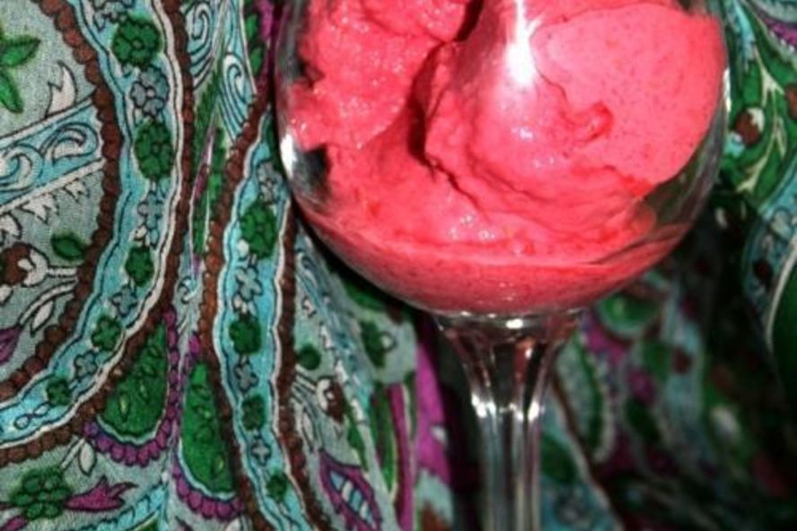 Рецепт малинового щербета