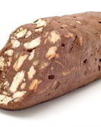 Шоколадная колбаса с грецкими орехами и коньяком