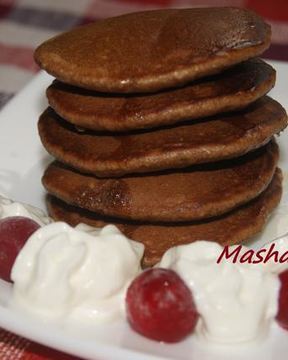 Шоколадные овсяные хоткейки