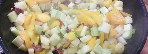 рагу из лосося с перловкой под сырным суфле. Шаг 4