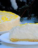 Шифоновый лимонный торт-суфле