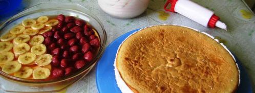 торт-суфле с фруктами. Шаг 8