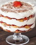 Клубничный тирамису-трайфл на десерт