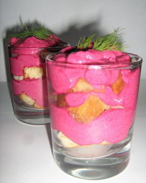 Свекольный тирамису