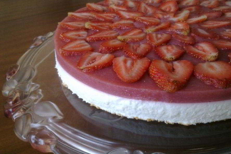 Рецепт творожного десерта клубничное настроение