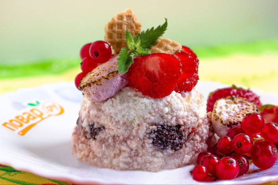 Рецепт творожного десерта с маршмеллоу