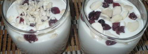 творожный десерт с вяленой клюквой. Шаг 7