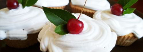 бисквит с вишней и зефирным кремом. Шаг 9