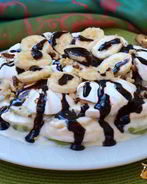 Десерт из зефира с фруктами