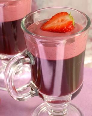 Желе Десерт из летних ягод в бокале