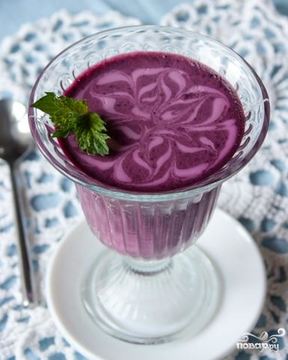 Желе из черники