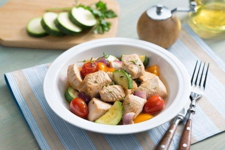 Рецепт азу из индейки с болгарским перцем в белом вине