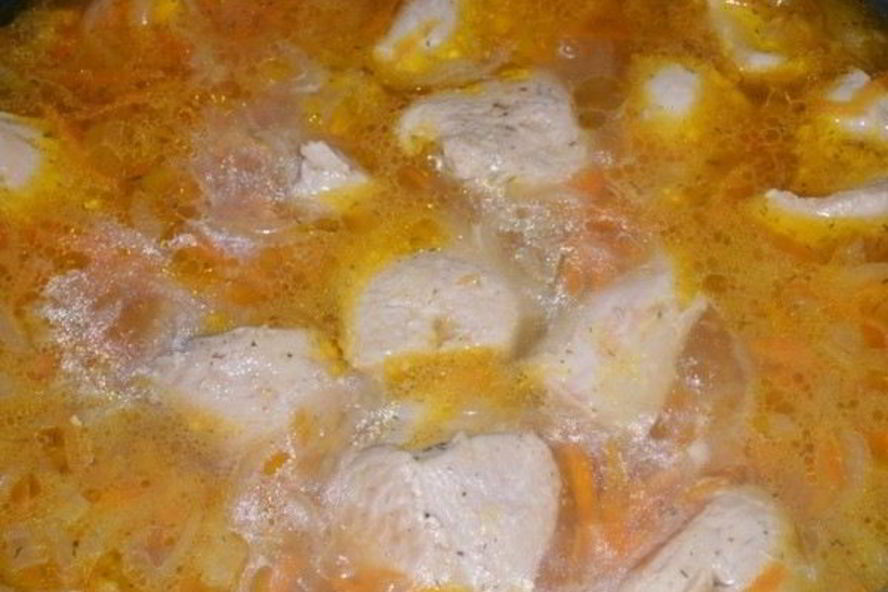 Рецепт азу из индейки с шафрановой подливой