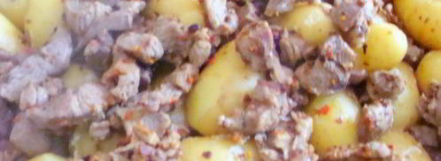 азу из индейки с запеченным картофелем. Шаг 7