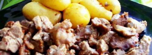 азу из индейки с запеченным картофелем. Шаг 8