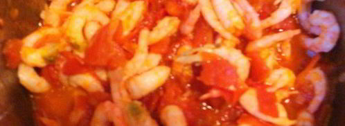 азу из креветок с тофу и пикантным гарниром. Шаг 7