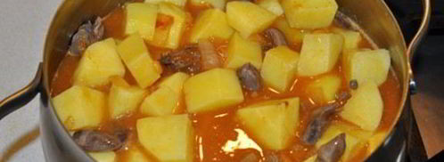 азу из куриных потрошков. Шаг 6