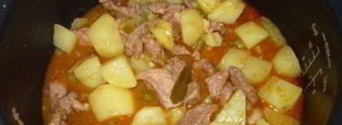 азу из свинины в мультиварке. Шаг 6