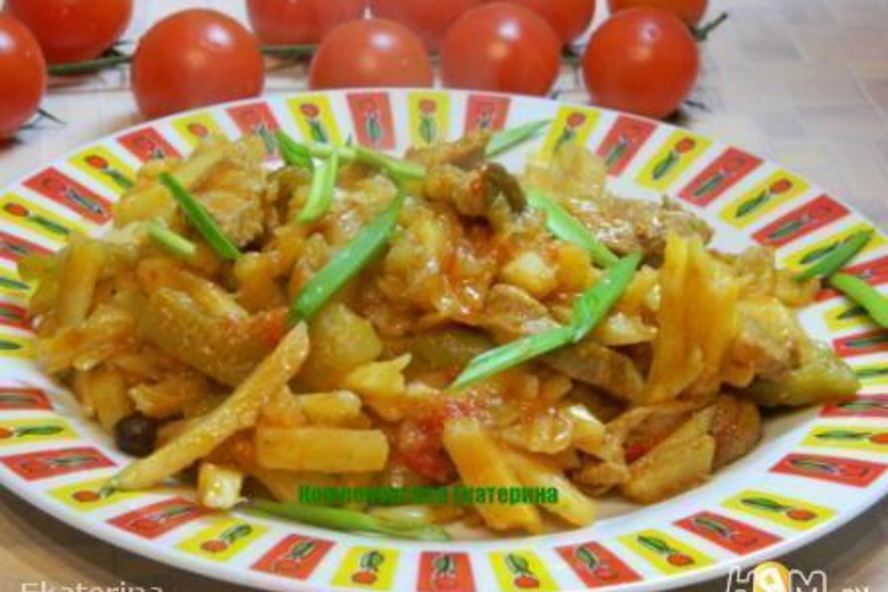 Рецепт азу по-татарски с картофелем