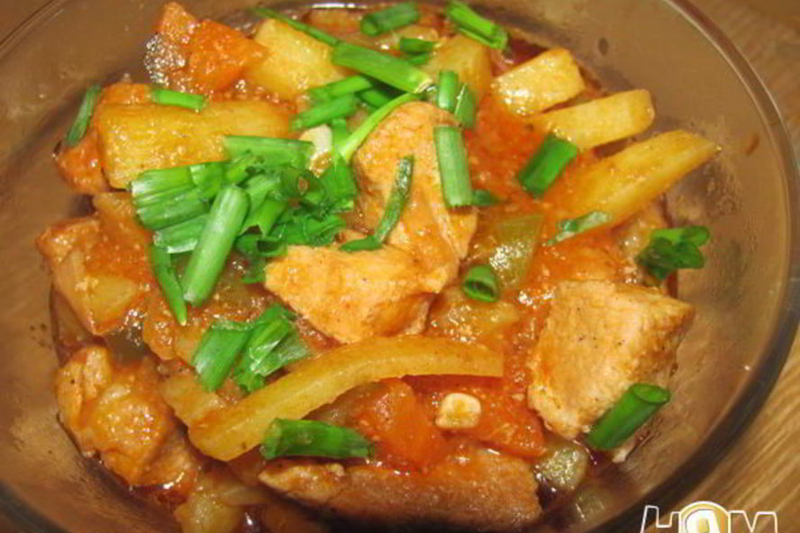 Рецепт азу по-татарски в мультиварке