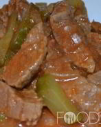 Азу с солеными огурцами