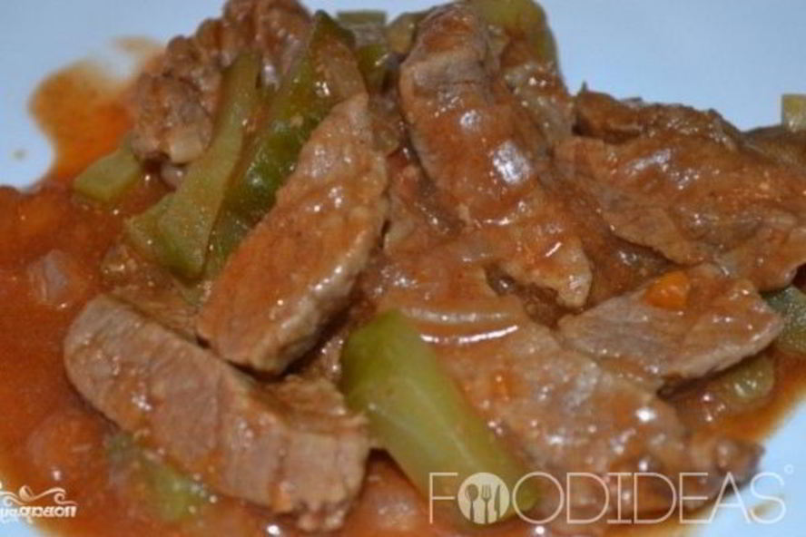 Рецепт азу с солеными огурцами