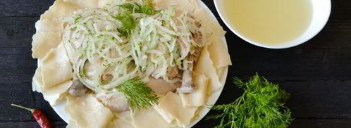 бешбармак из целой курицы с маринованным луком. Шаг 23