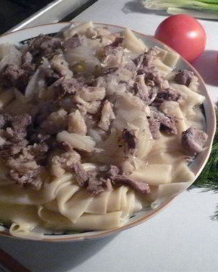 Бешбармак с бараниной