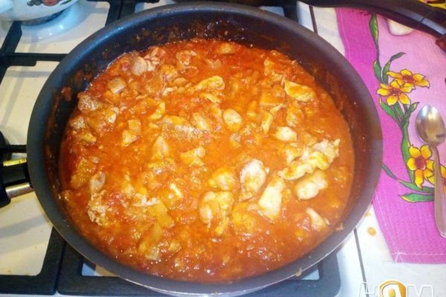 Рецепт чахохбили из филе кролика, вариаия на тему