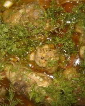 Чахохбили с грецким орехом